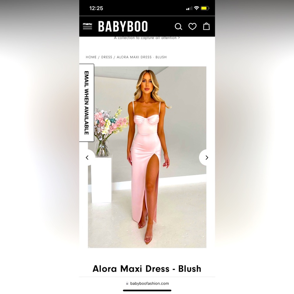 Blush Pink Formal Maxi Dress